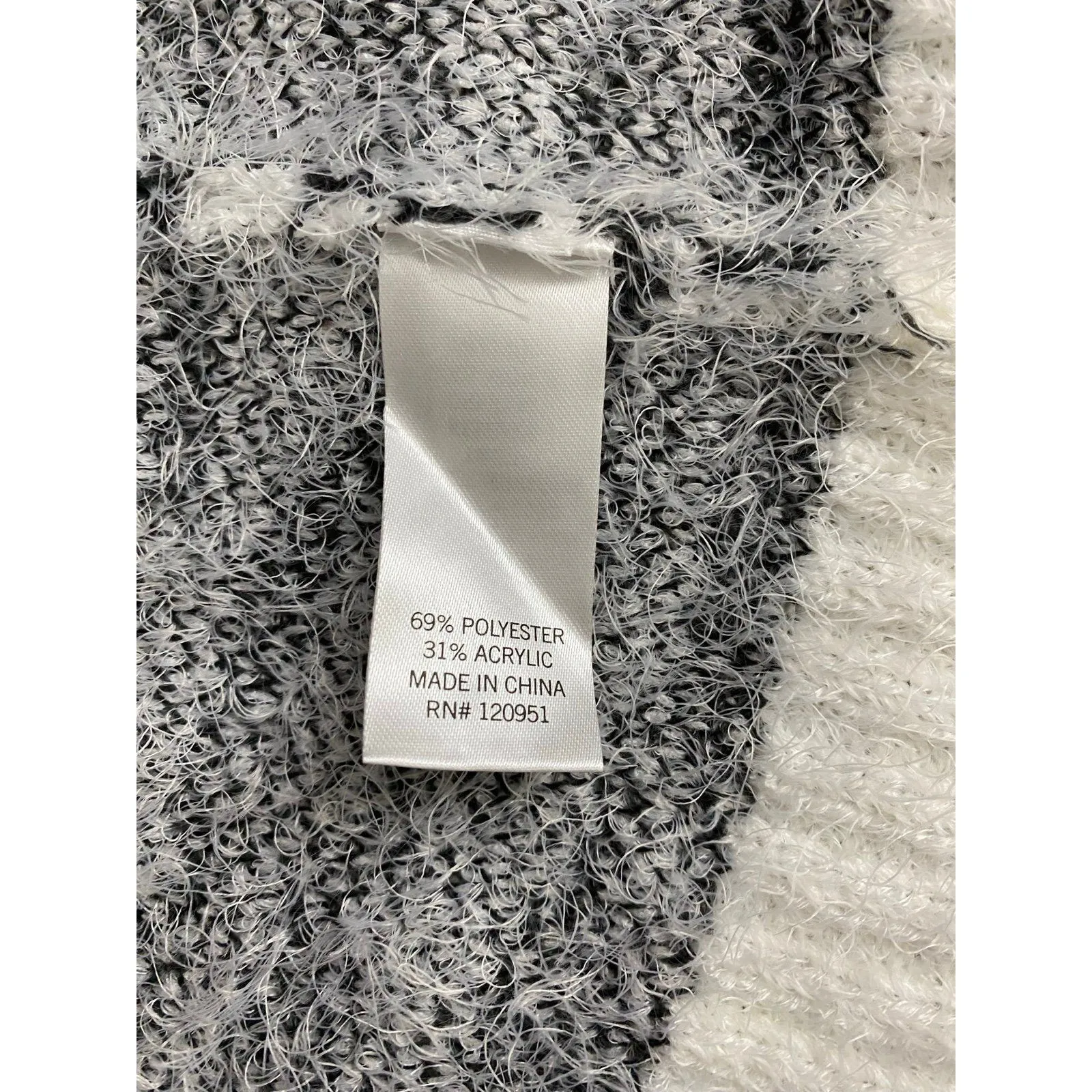 Mudd Zebra Print Fuzzy Open Front Cardigan – Size Medium – NWT - Image 6