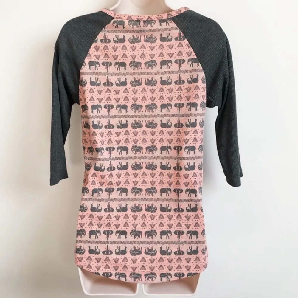 🆕 Elephant raglan elbow sleeve scoop top - Image 2