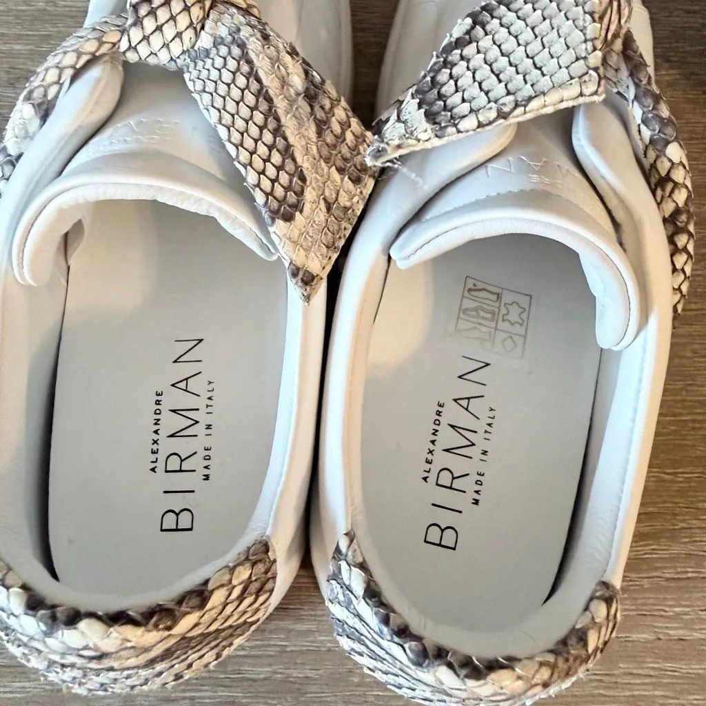NWOT Alexandre Birman Jungle snake-trimmed sneakers Size 36 / 5.5 - Image 5