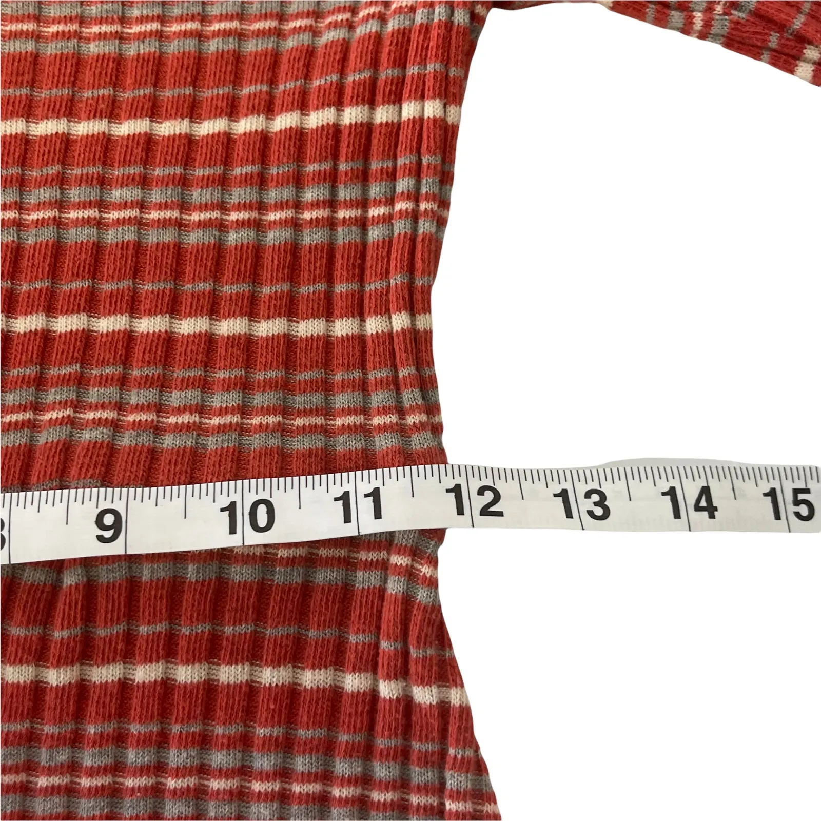 Alya Size Medium Orange Half Button Long Sleeve Sweater Dress 2010s Academia - Image 7