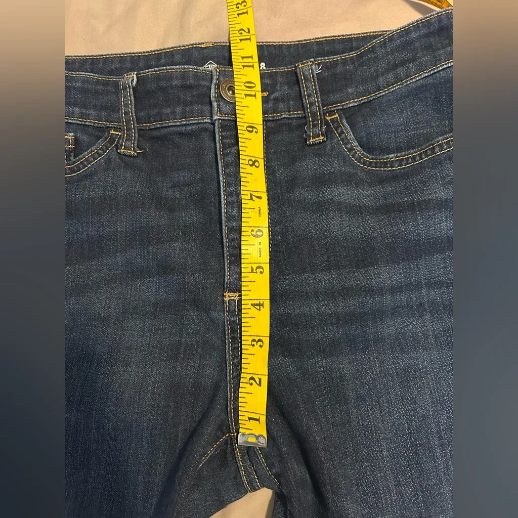 St. John’s Bay High Rise Skinny Leg Dark Wash Jeans Size 8 Cotton - Image 11