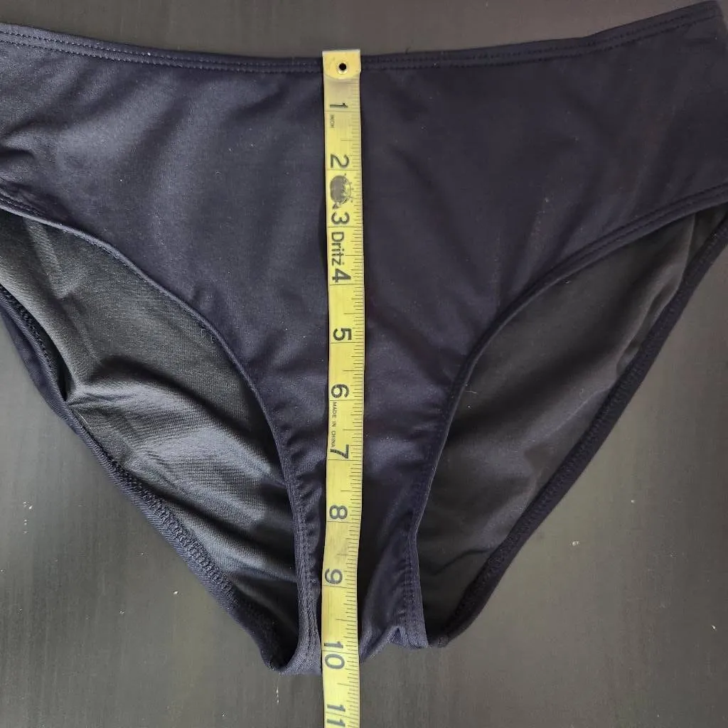 Tempt Me Colorful Print Tankini Swimsuit with Black Bottoms NWT Size Medium - Image 8