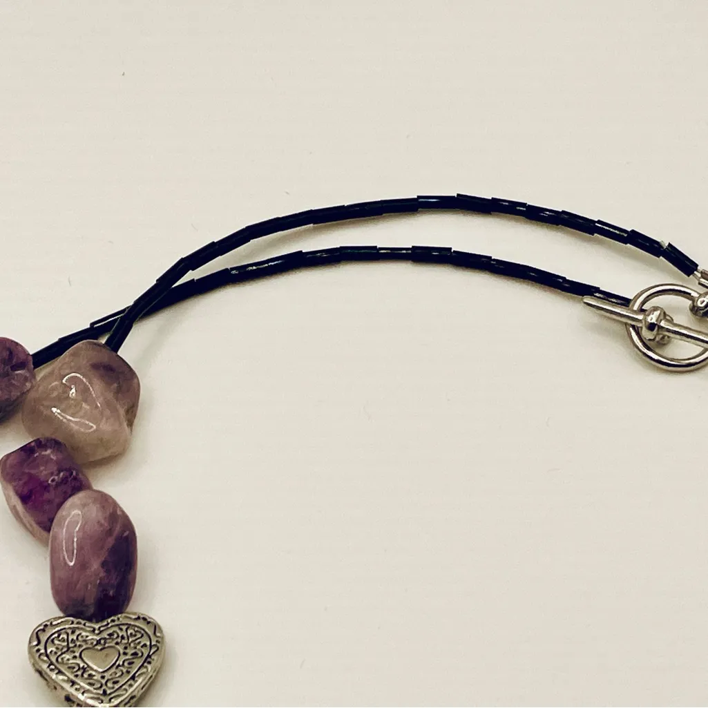 February Birthstone Necklace Purple - Image 6