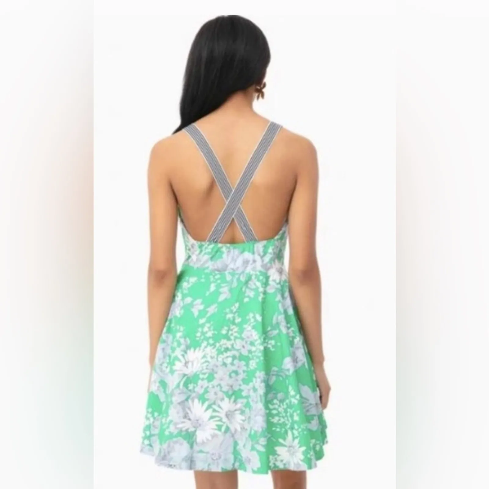 Tuckernuck Lila Apron Pinafore Floral Dress Size Small - Image 4