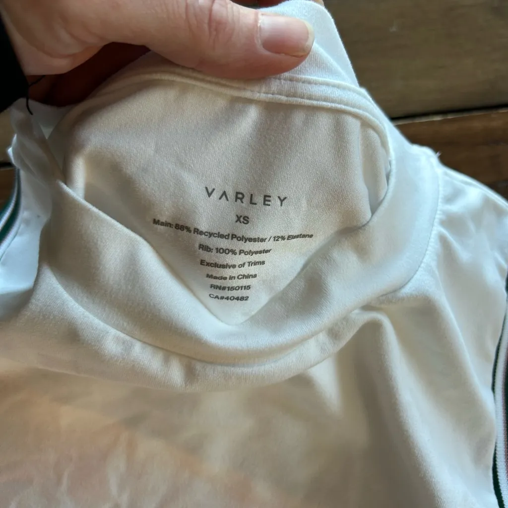 Varley Wellings Tipped Performance Tank White XS - Image 7