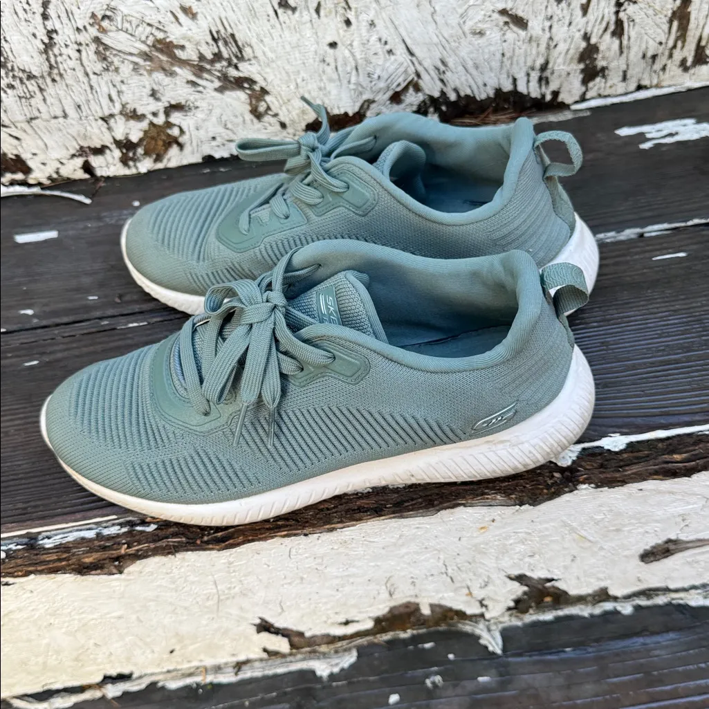 SKECHERS BOBS Sage green Athletic Shoes - Image 8