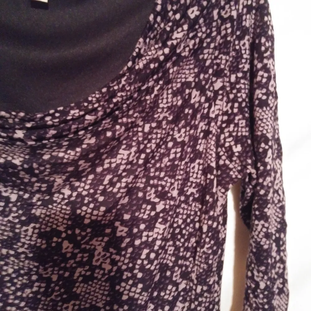 LOFT MP Eggplant Snakeskin Dress Petite - Image 5