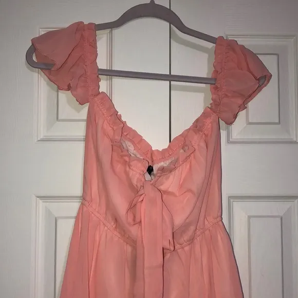 Zaful forever young women’s dress size 4 NWT pink‎ flowy summer vacation - Image 3