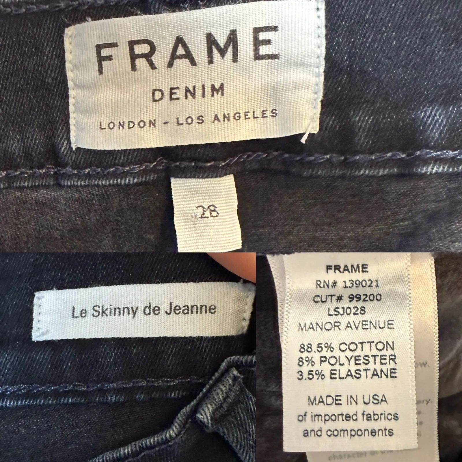 Frame Le Skinny de Jeanne Jeans in Manor Avenue - Image 4