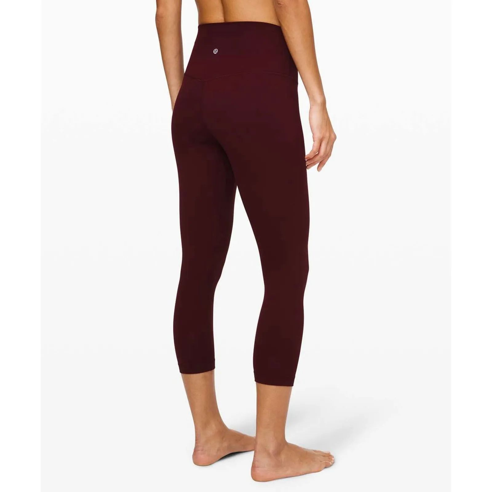 Lululemon Align High Rise Crop 21" Leggings Garnet Red Gym Athletic Womens 16 - Image 2