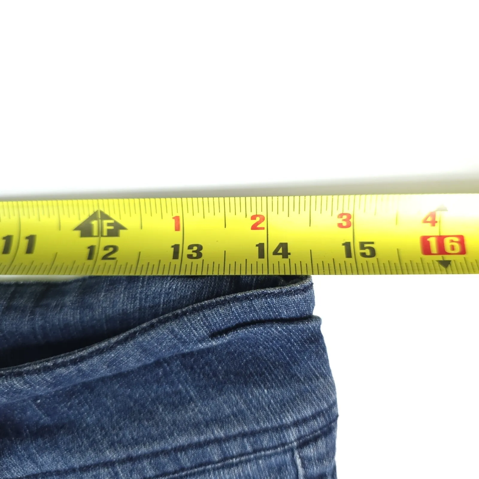 Hip Jeans USA Shorts Womens 9 Blue Booty Hot Pants Y2K Bling Stretch Low Rise Size undefined - Image 9