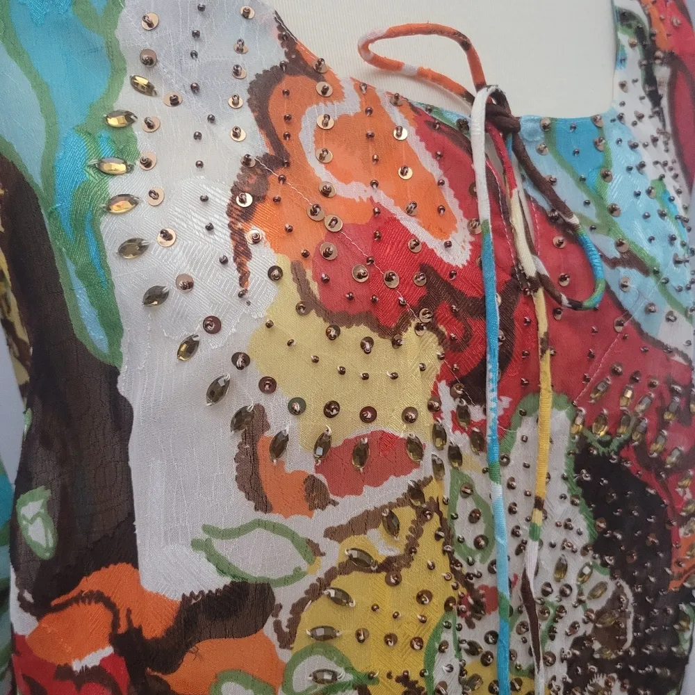 Vertigo Paris floral long sleeve top - Image 4