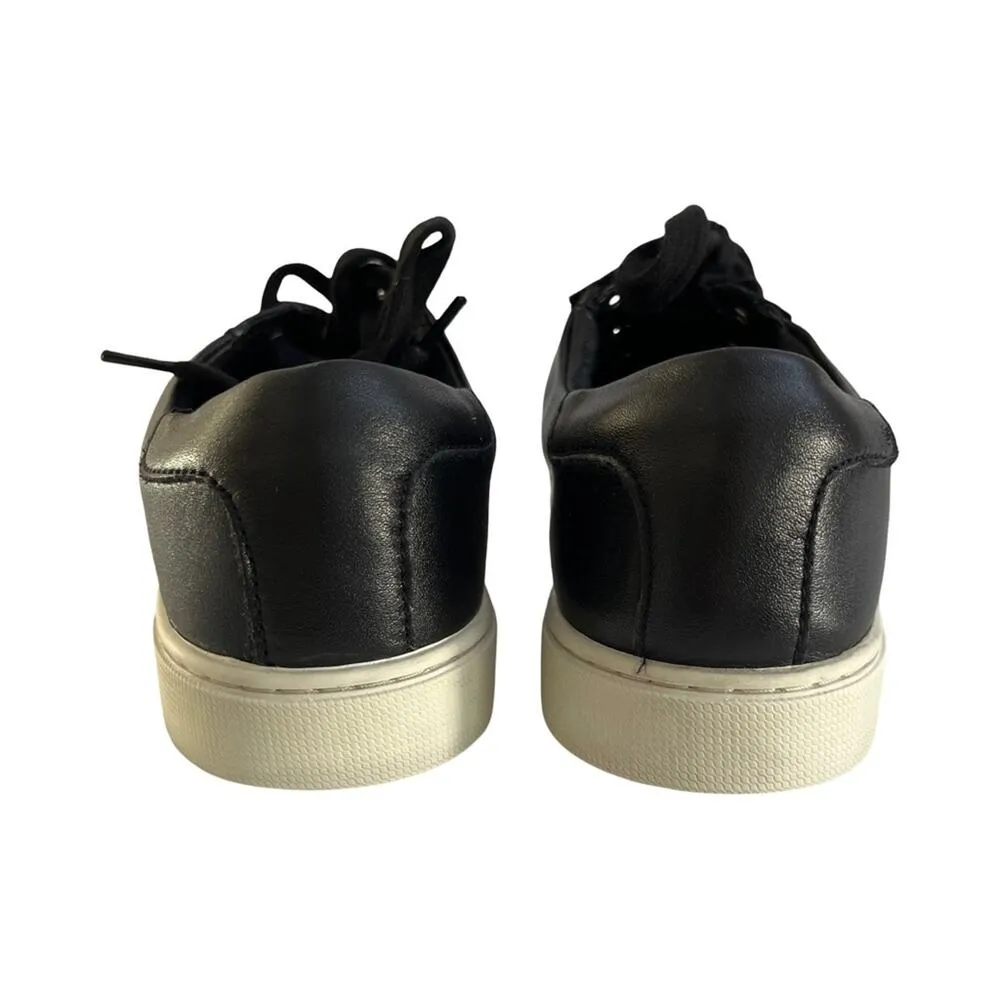 Frye And Co Black Leather Zipper Detail Low Top Sneaker Women’s Size 8.5M - Image 6