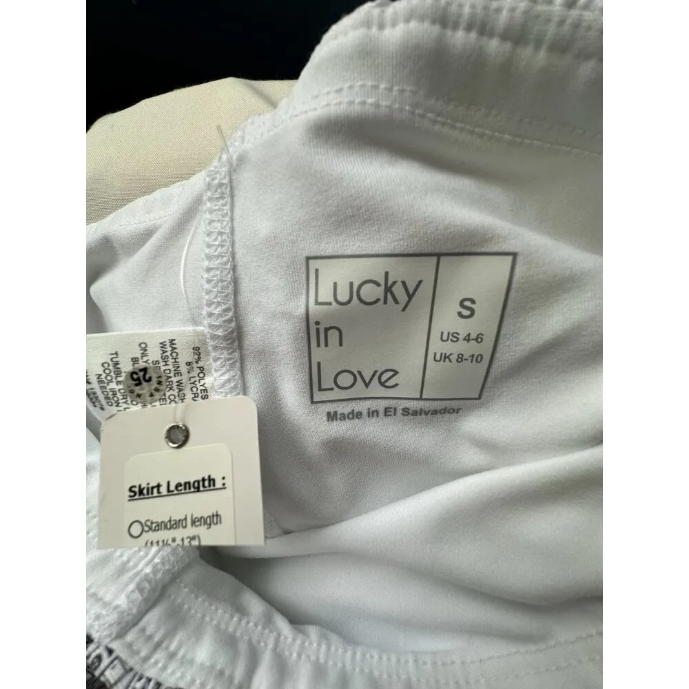 Lucky in Love Long Big City Smocked Skirt Tennis Golf Sz S (4 - Image 3