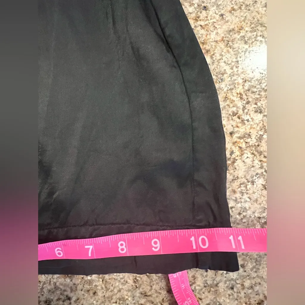 ENZA COSTA Pleated Satin Pants Pockets| Black 3/Large NWOT Sold Out - Image 11