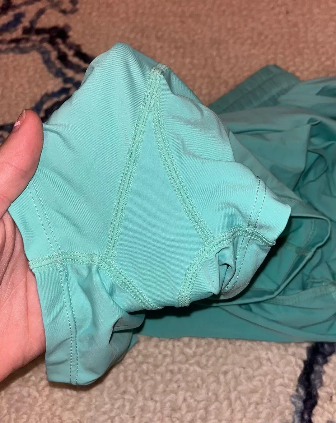 blue flowy shorts - Image 3