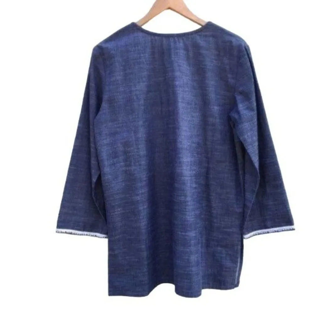 Anthropologie Embroidered Boho Tunic Top - Image 12