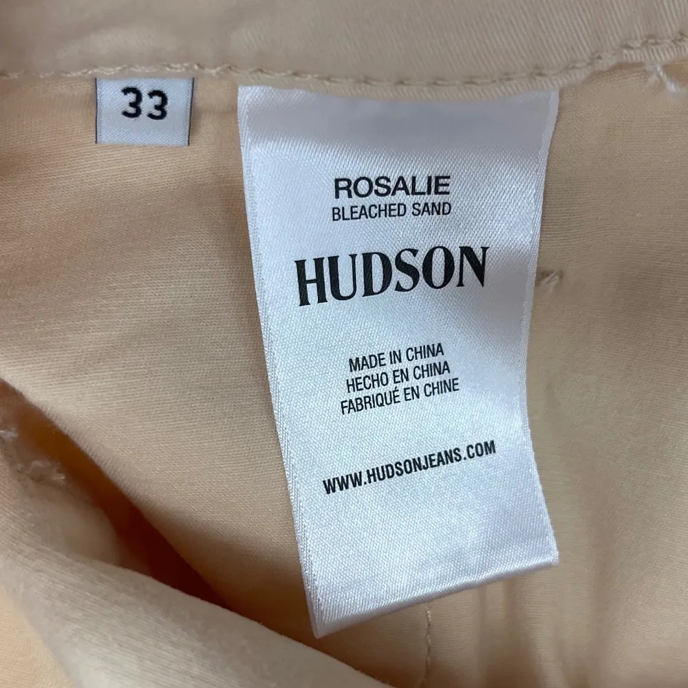 HUDSON Jeans Rosalie Bleached Sand High-Rise Wide Leg Cargo Jean - Size 33 - NWT - Image 6