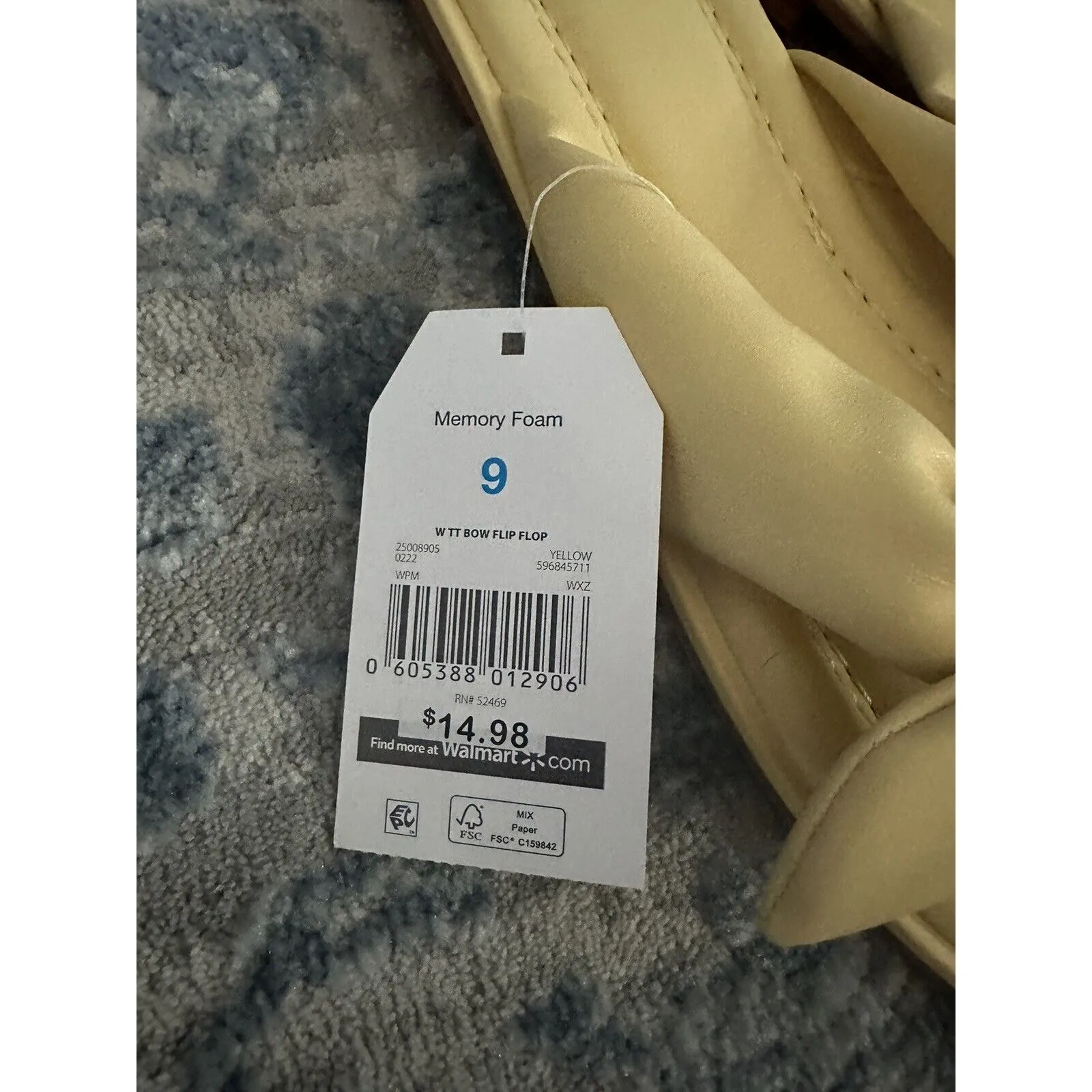 Time and Tru Sandals~3 Pairs Bow Flip - Image 4