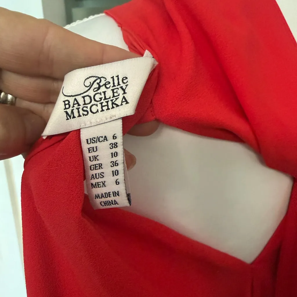 Badgley Mischka Vibrant Red A-Line Skirt - Image 5