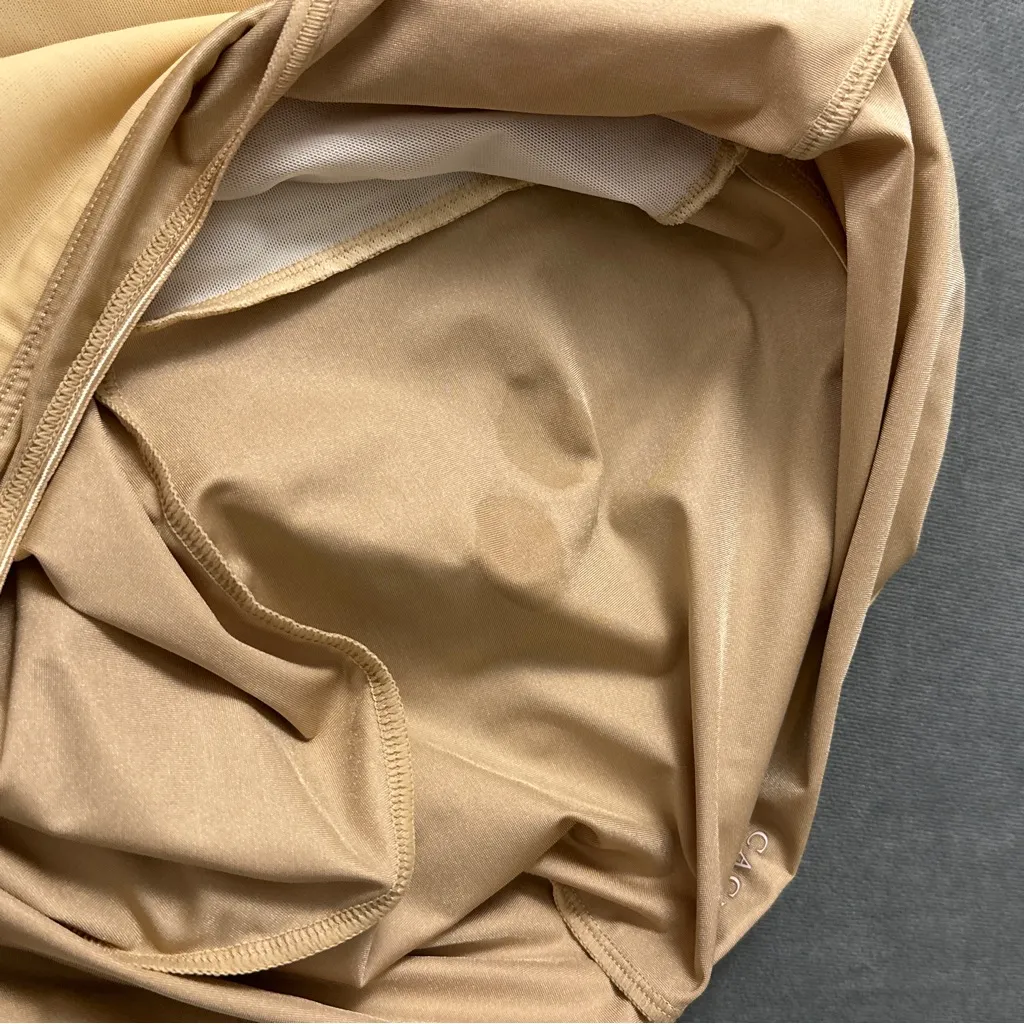 Cacique Open Bust Bodysuit Plus Size 18/20 Shapewear Shaper Beige Slimming - Image 8