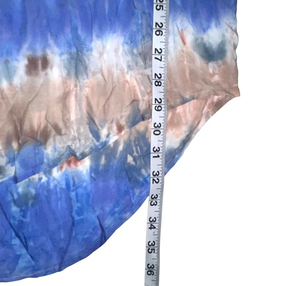 La Blanca Eyes On You Tie Dye Long Sleeve Cover Up Tunic Dress US 10 - Image 7