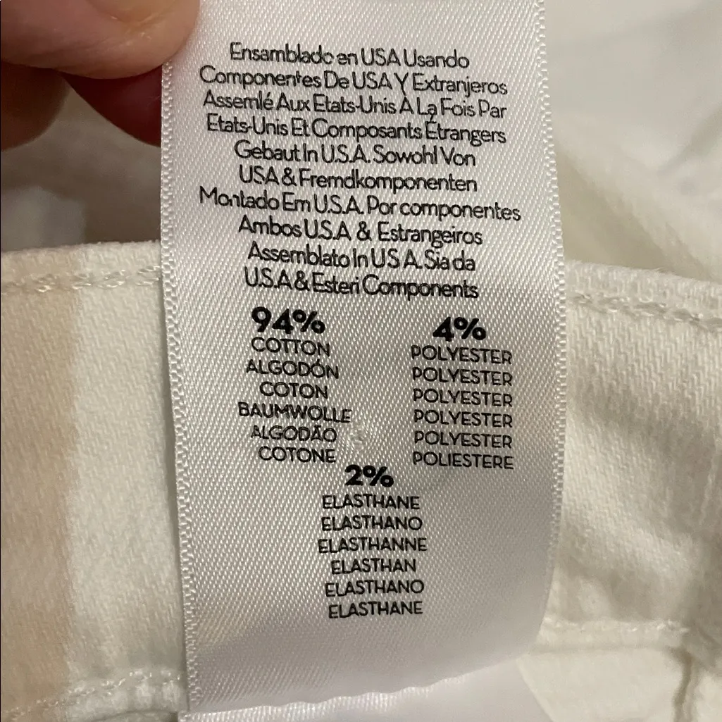 Mother White The Hustler Patch Pocket Ankle Jeans Womens Size 30 10367 - Image 13