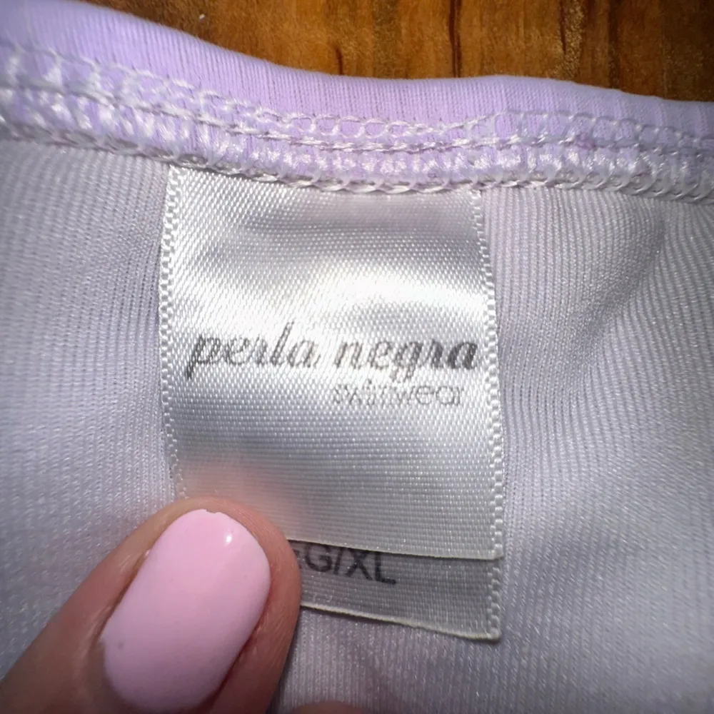 Perla Negra lilla bottom bikini w side ruffles Purple Size XL - Image 3