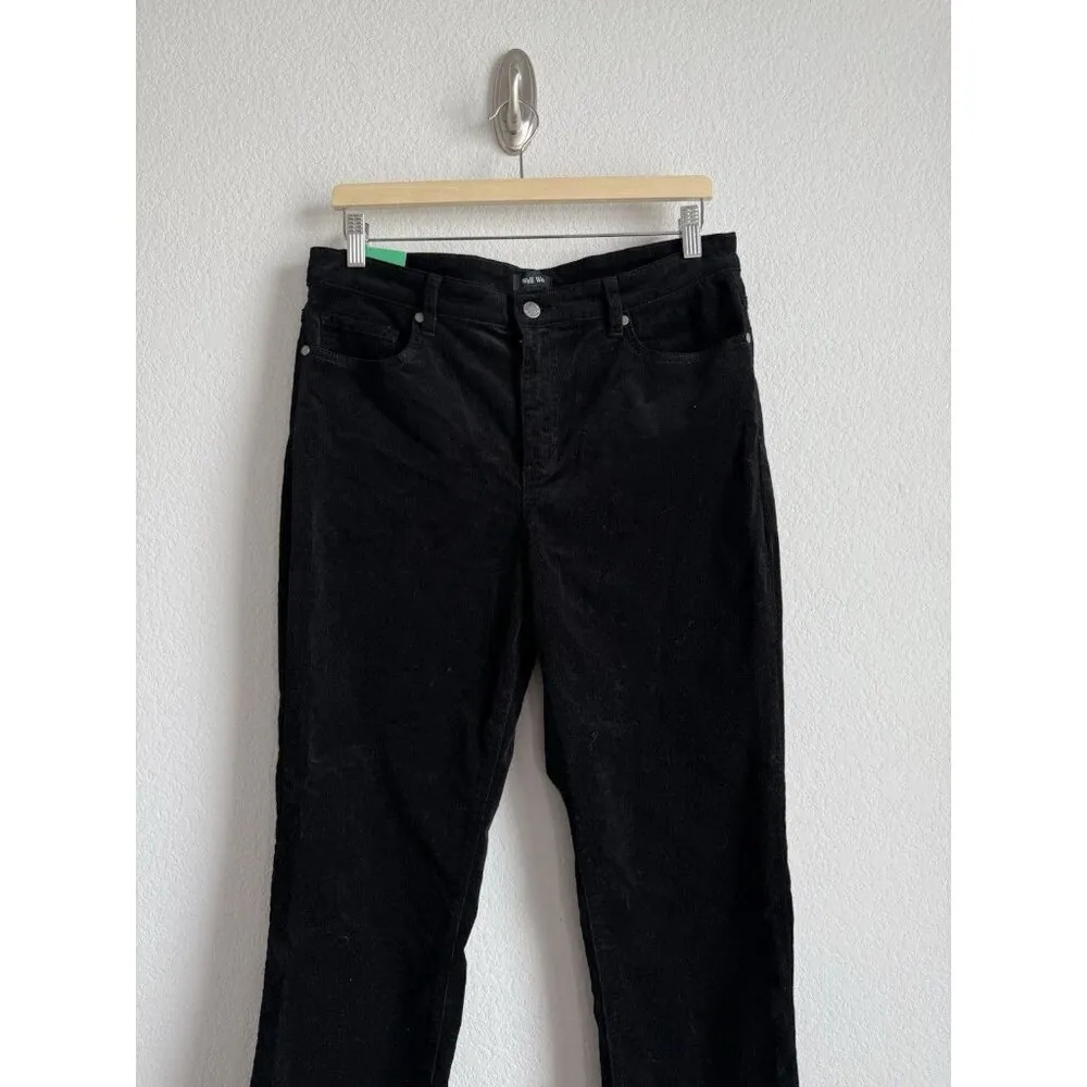 Well Worn Women's High Rise Corduroy Pants Black Stretch Size 12/32 NEW Casual‎ - Image 9