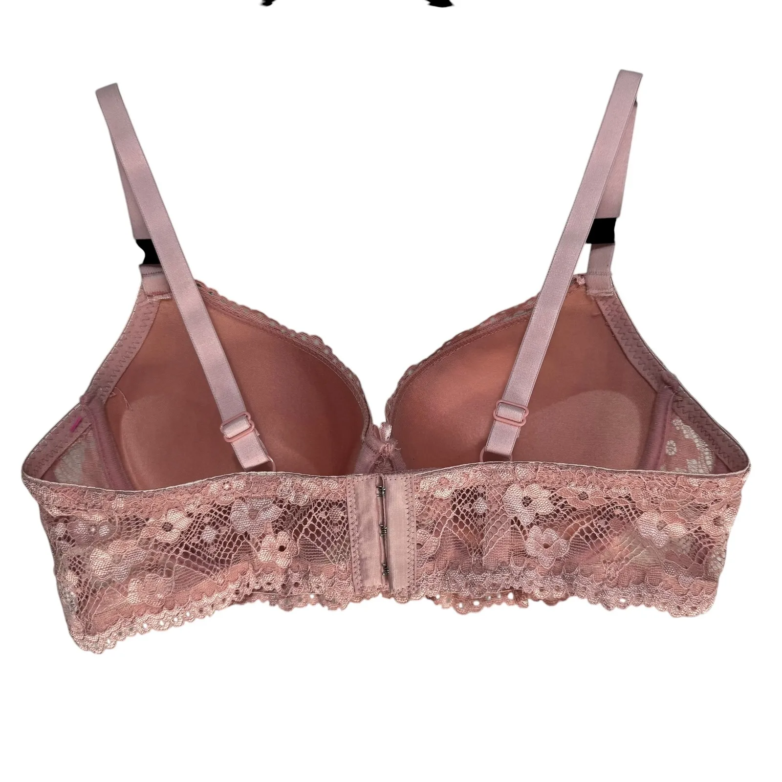 Pink Lover 36B Lace Floral Padded Underwire Bra Pink Style 6673 Size undefined - Image 5