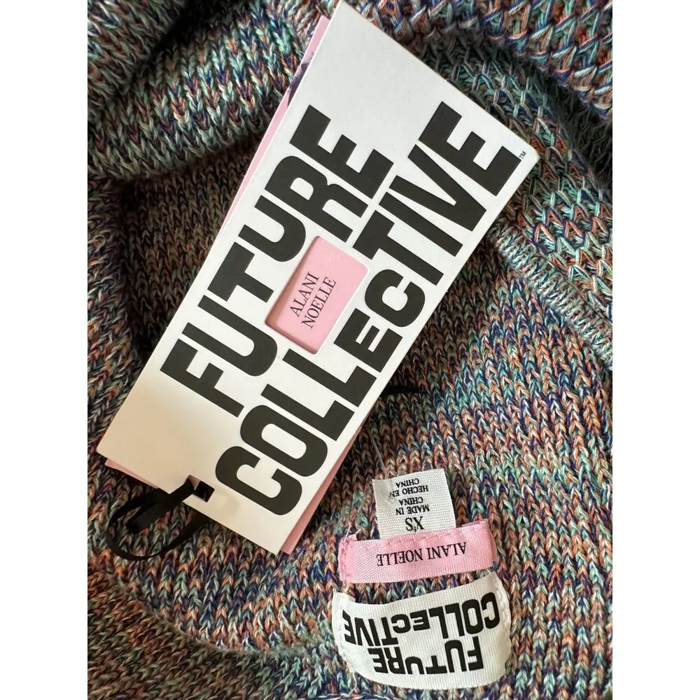 Future Collective Crochet Midi Dress Size XS NWT! Purple - Image 3