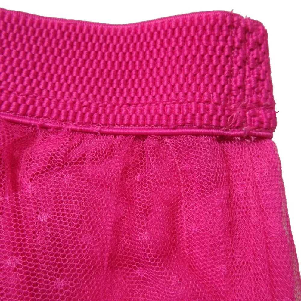 NWT by Anthropologie Chéri Cheri in Raspberry Pink Ruffled Tulle Midi Skirt MP - Image 7