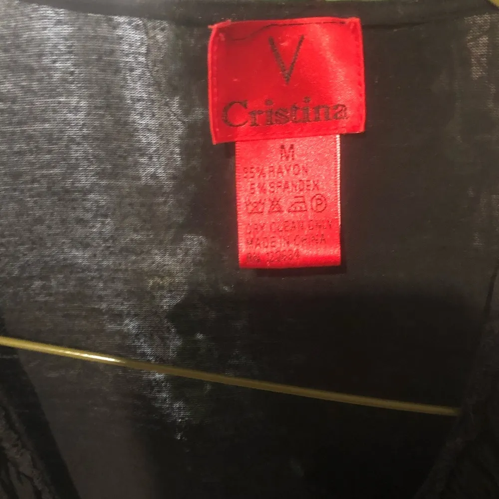 Black V Cristina Medium Cardigan - Image 2