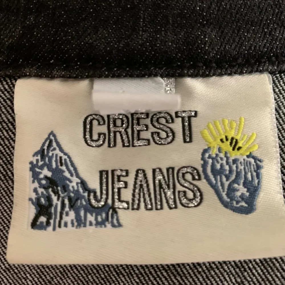 Sequins Crest Jeans Woman Denim Jacket Size 1X - Image 6