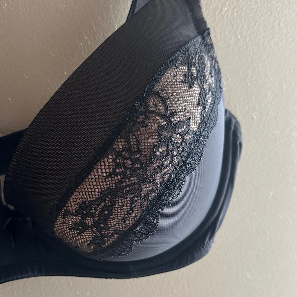 Adore Me Black Lace Bra | 36DD - Image 2