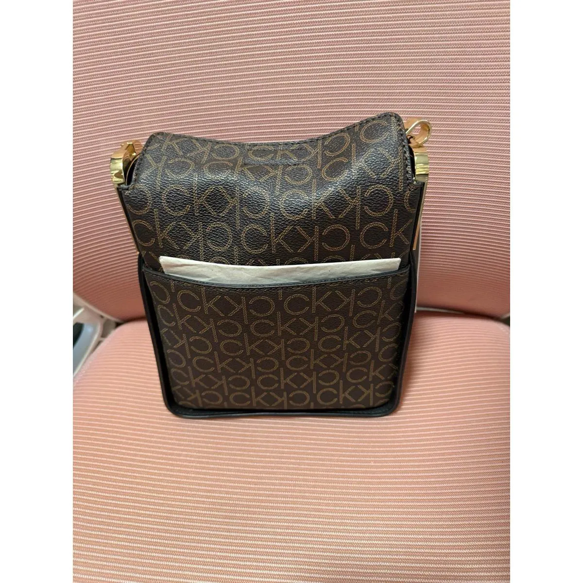 CALVIN KLEIN Small Fay Logo Crossbody Bag - Image 3