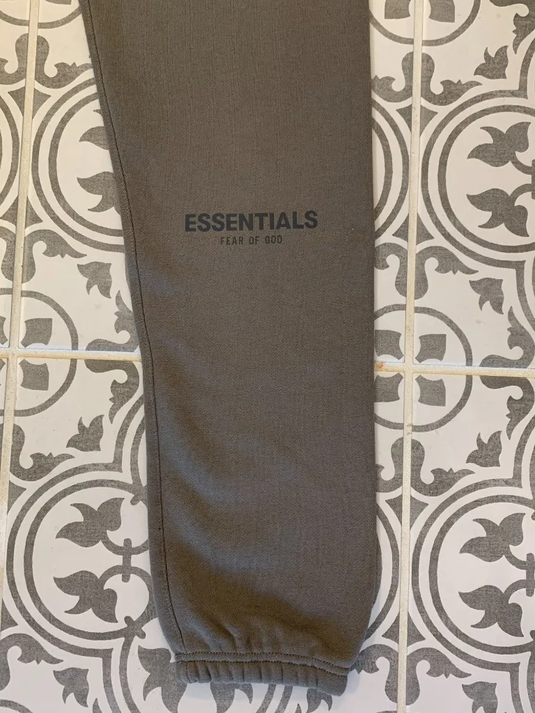 Fear Of God Essentials Charcoal Gray Sweatpants - Medium - Image 2