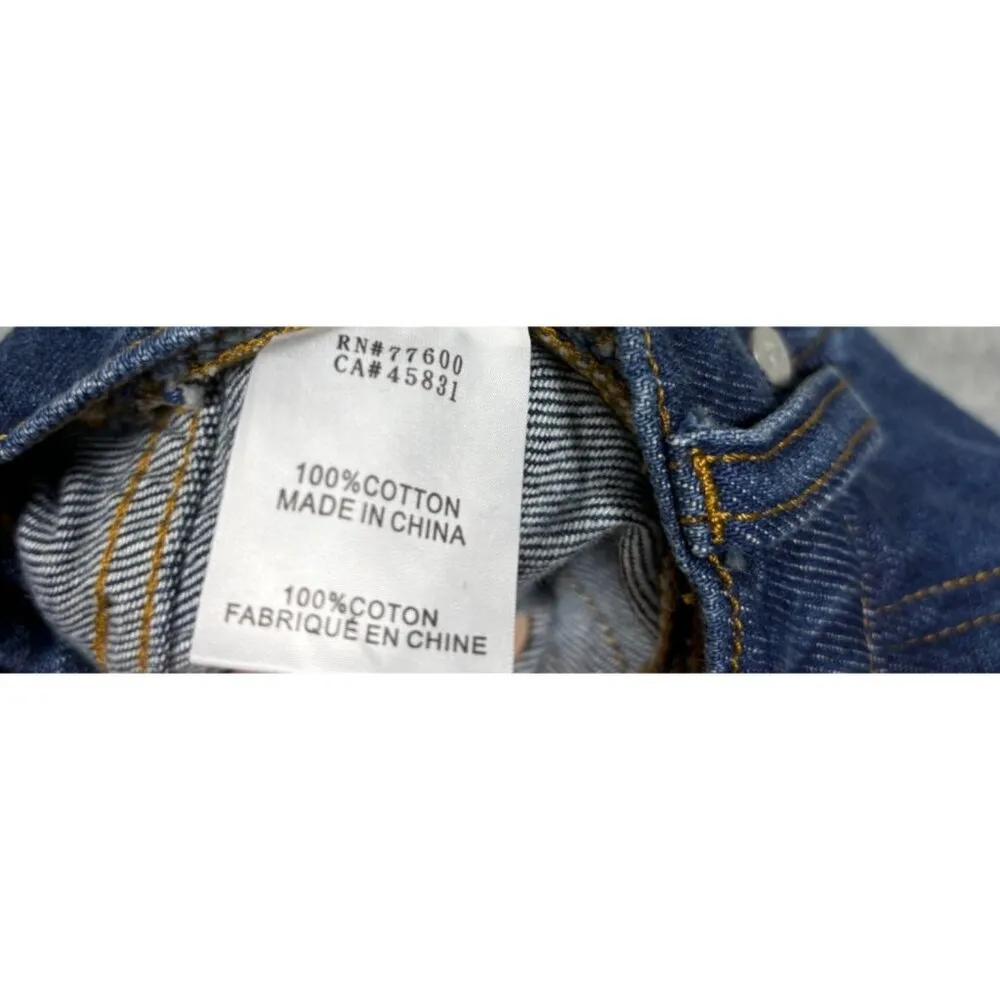 SR Vs. Sandrine Rose Women's Denim‎ Jean Shorts Frayed Hem Size 28 Jorts Blue - Image 6