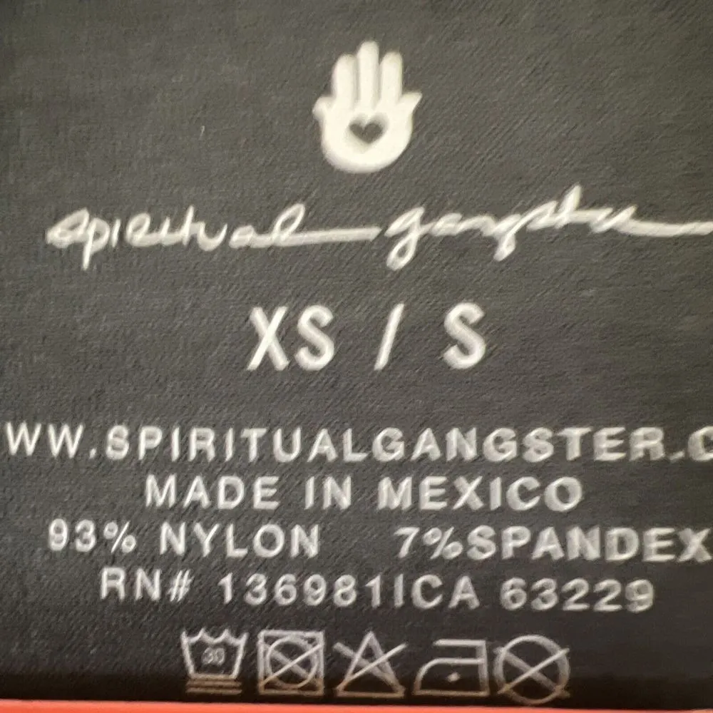 Spiritual Gangster  Gray Top with Ruching Size XS NWT - Image 4