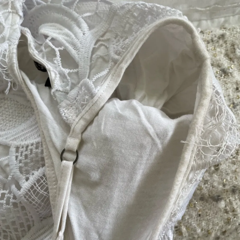 Express White Crochet Lace Dress - Image 5