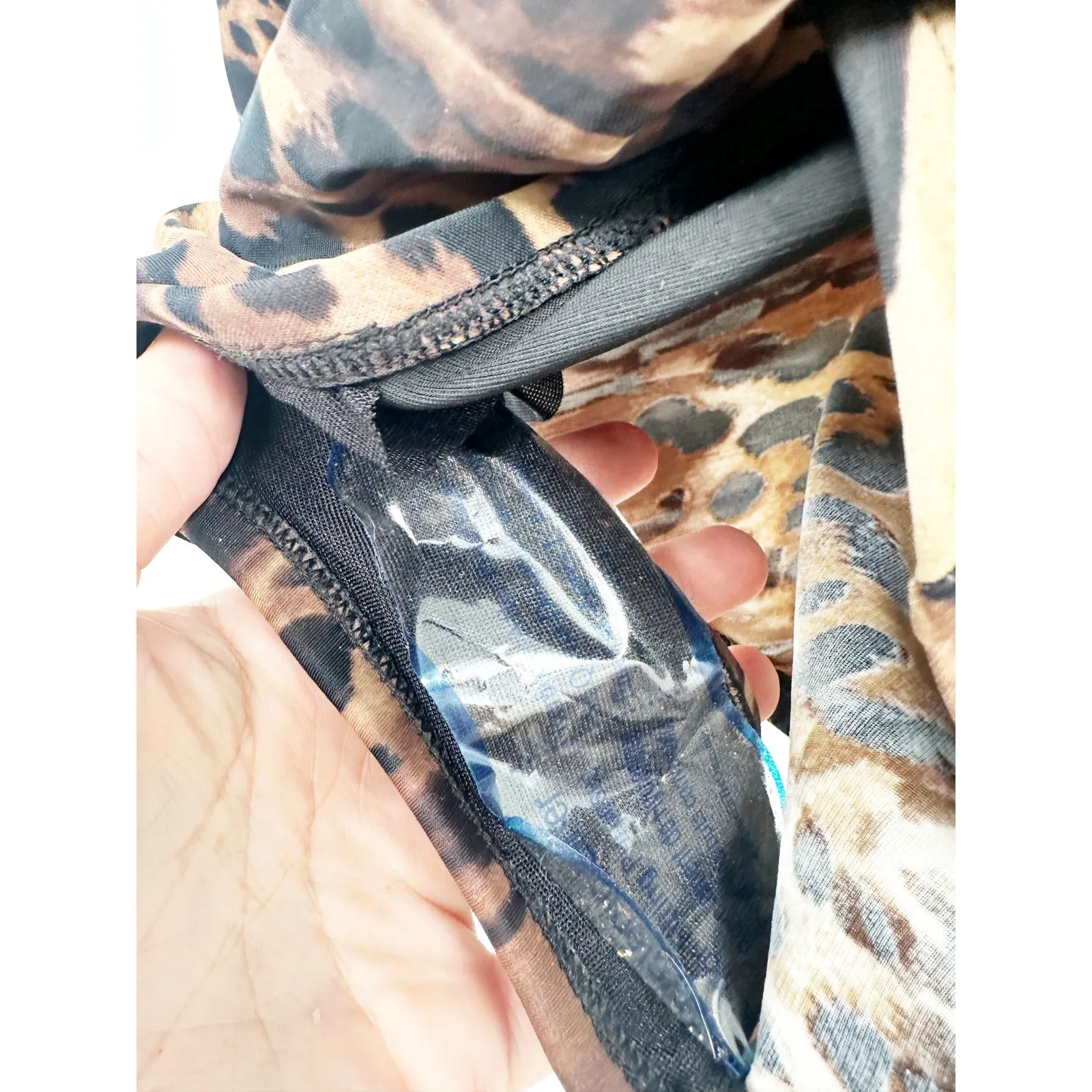 Miraclesuit Siren Slimming One Piece Swimsuit Brown Ocicat Animal Print Size 14 - Image 6