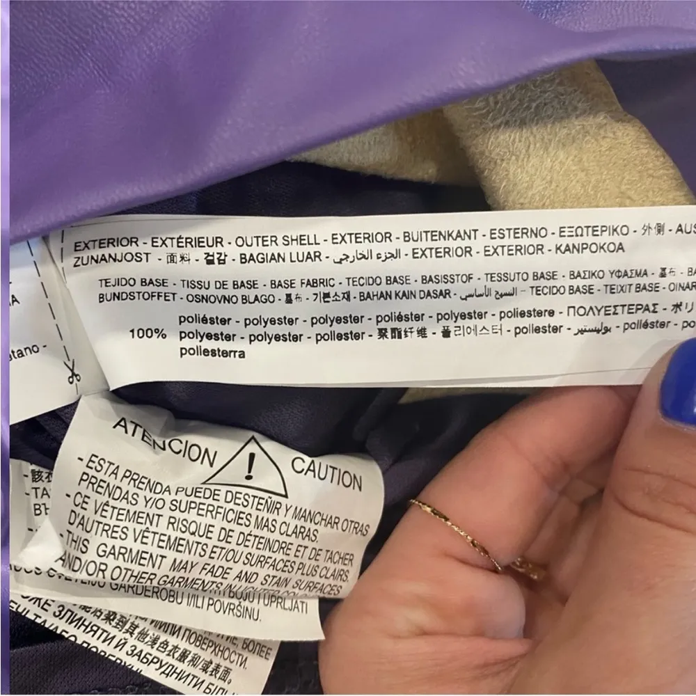 Zara Mini Faux Leather Long Sleeve Dress XS - Image 8