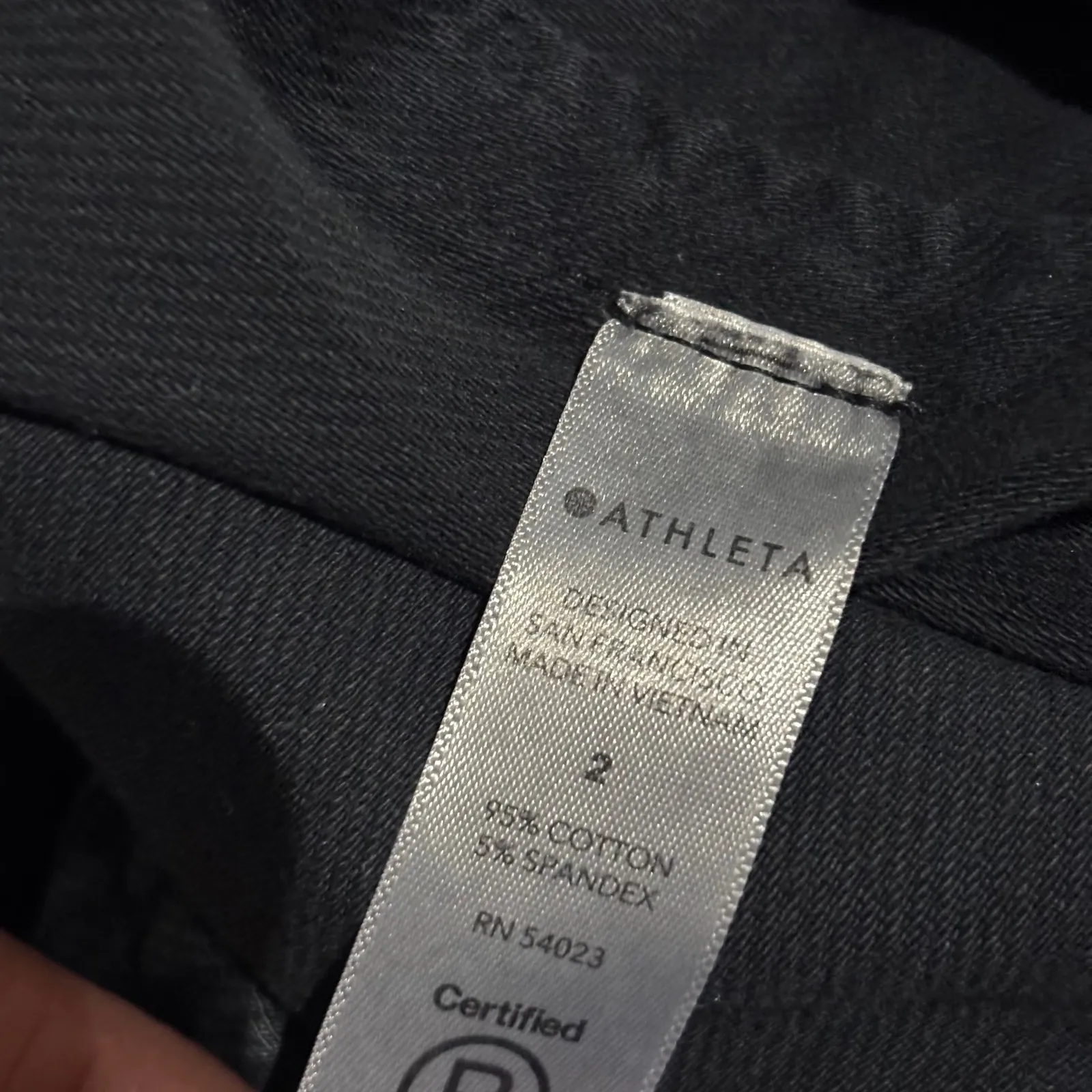 Athleta Farallon Jogger Black Womens Size 2 Drawstring Athletic Pants Twill - Image 8