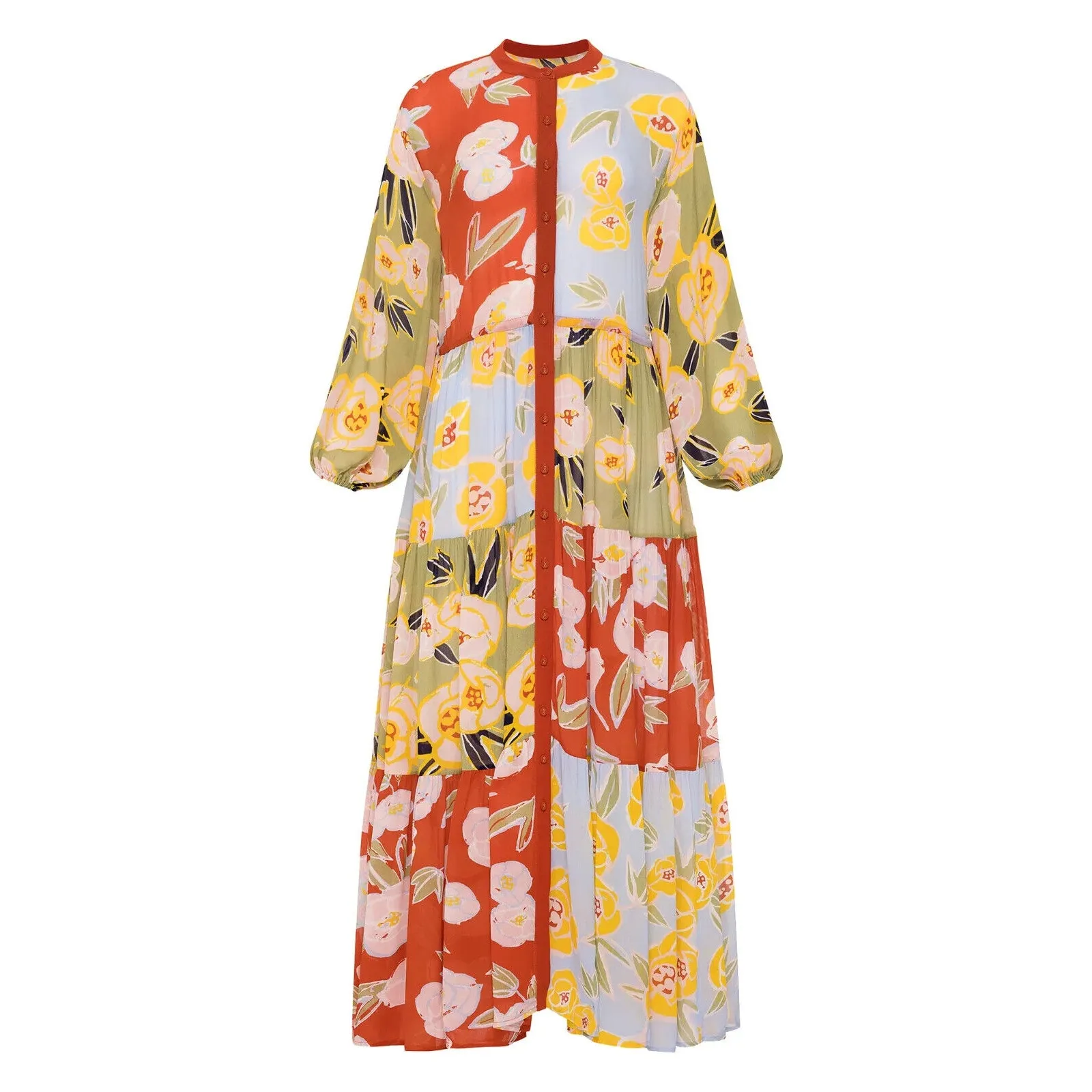 NEW Carolina K Josefina Floral Patchwork Button - Image 3