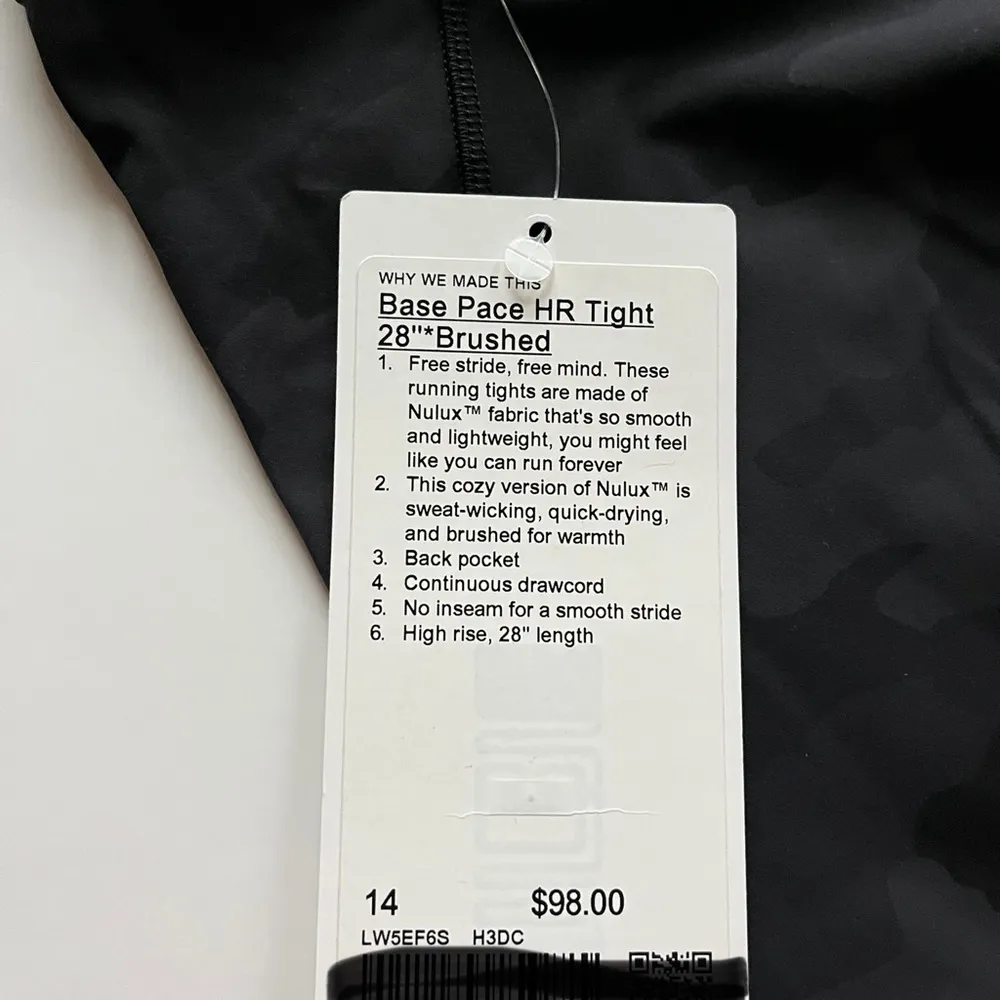 lululemon athletica Base Pace High Rise Tight 28” Brushed -Size 14 - Image 4