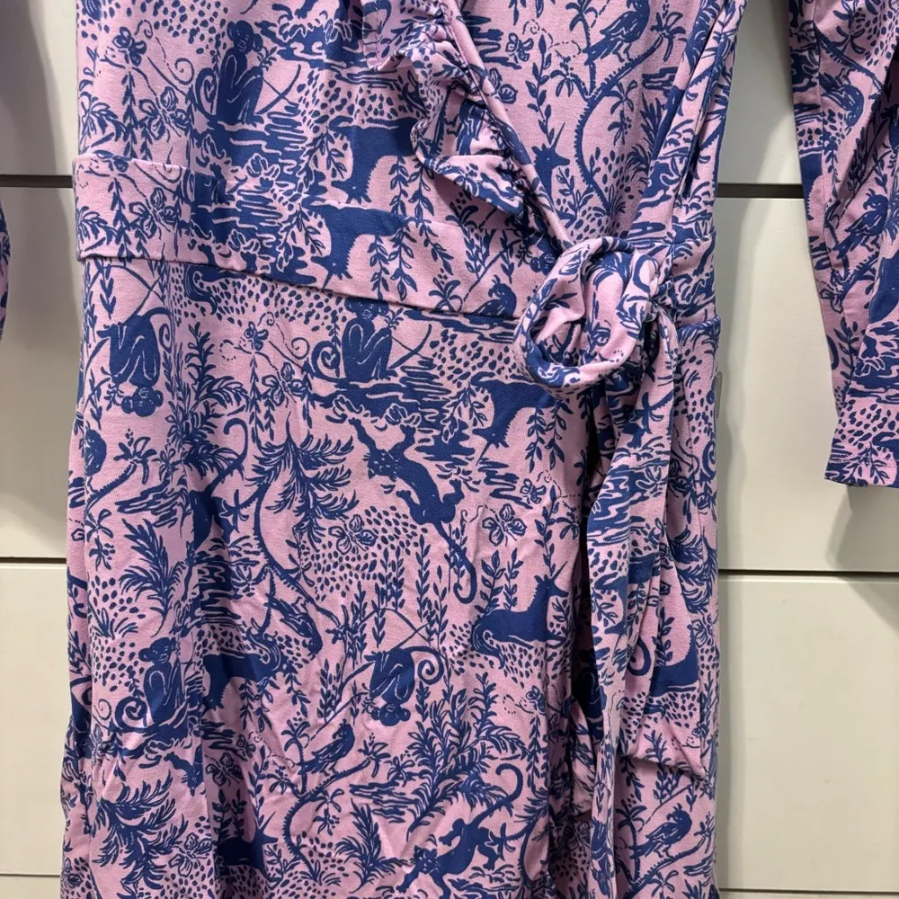 Lilly Pulitzer Jessalynne Romper Lilac Fressi Safari Dress - Image 6