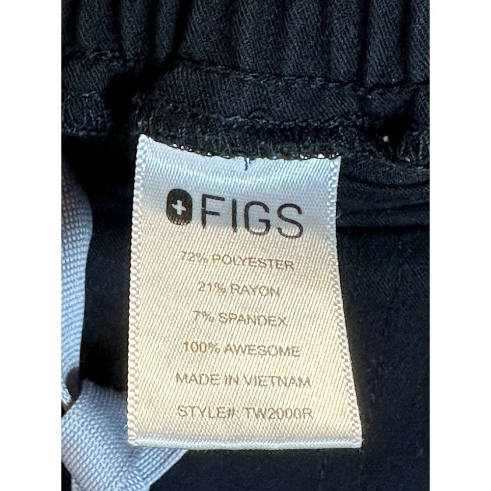 FIGS  Women's TW2000R Size S Black Yola Skinny Scrub Pants EUC - Image 5