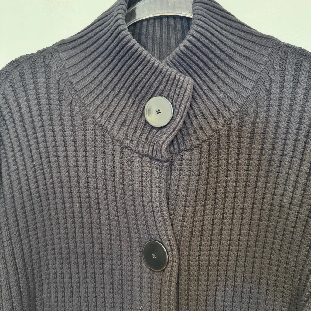 Per Se by Carlisle Chunky Knit Large Button Cardigan Size L - Image 3