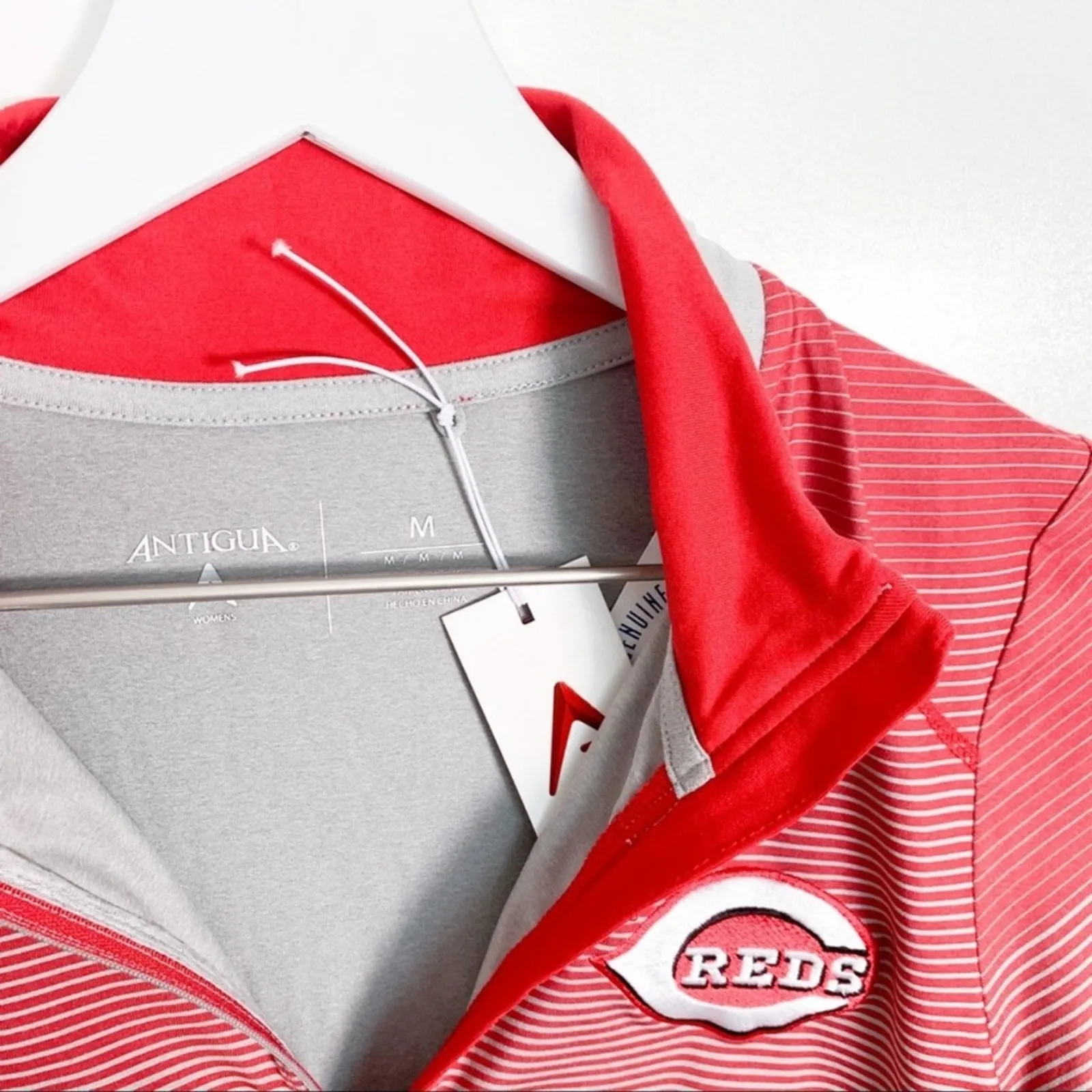 Cincinnati Reds Antigua Speed Half-Zip NWT - Image 3