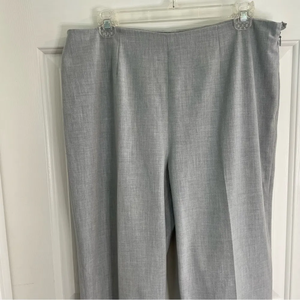 Thalian Light Gray Trousers Side Zipper Size 14 - Image 3
